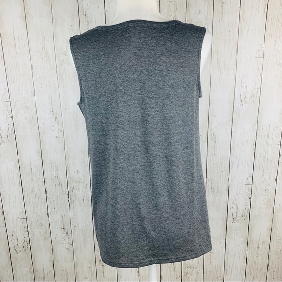 🔥GOOD VIBES🔥Rainbow O-Neck Tank Top Gray S/M/L/XL - Picture 9 of 10